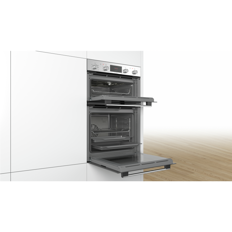 Bosch Series 2 Electric Built In Multifunction Double Oven - Stainless Steel
