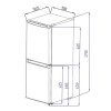 electriQ 155 Litre 50/50 Freestanding Fridge Freezer - White