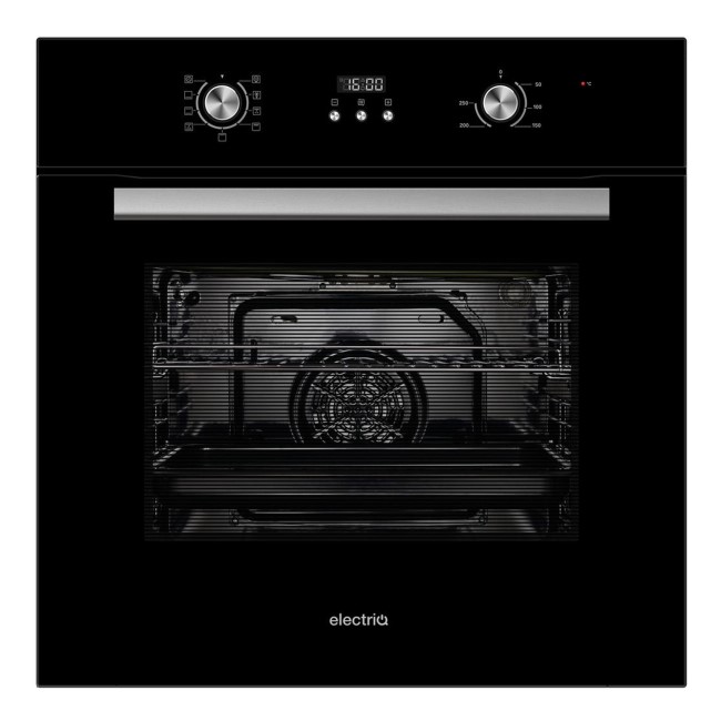 GRADE A3 - electriQ 65 litre 9 Function Full Fan Electric Single Oven - Supplied with a plug 