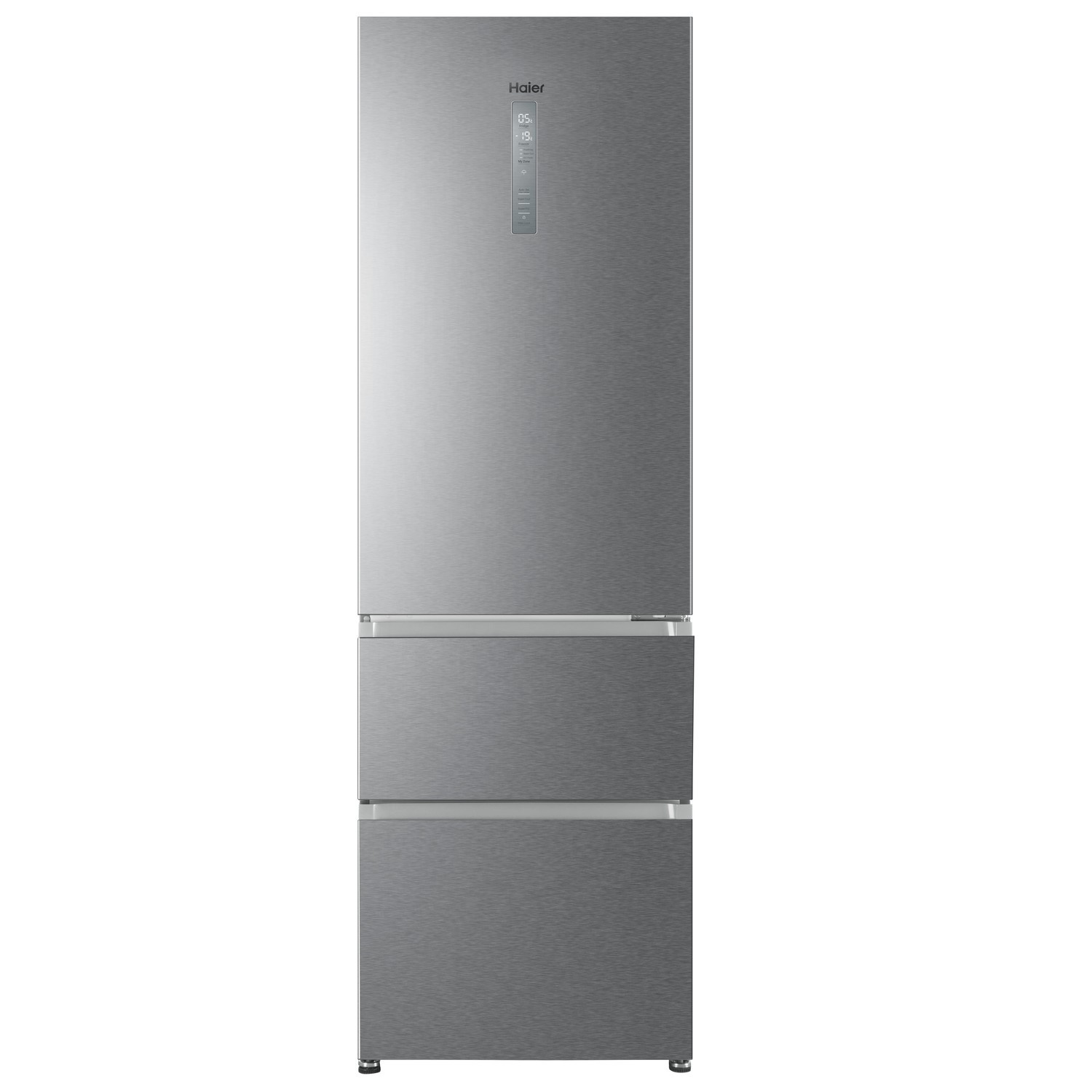 Haier 345 Litre 70/30 Freestanding Fridge Freezer Stainless steel