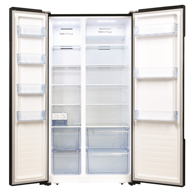 Fridgemaster 516 Litre American Fridge Freezer - Black