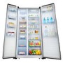 Refurbished Fridgemaster MS91518FFB 516 Litre American Fridge Freezer Black