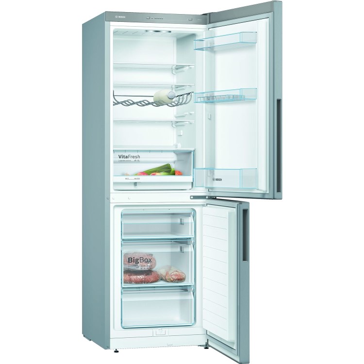 Bosch 287 Litre  Freestanding Fridge Freezer - Stainless steel look