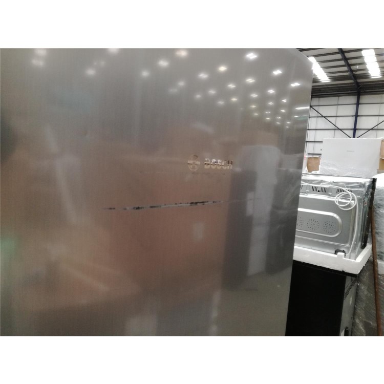 Refurbished Bosch Serie 4 KGV33VLEAG Freestanding 287 Litre 60/40 Fridge Freezer Stainless Steel Look
