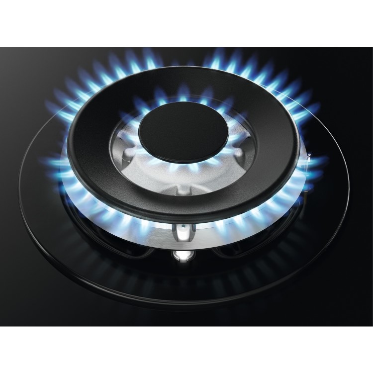 Zanussi Series 60 60cm Gas on Glass 4 Burner Gas Hob - Black