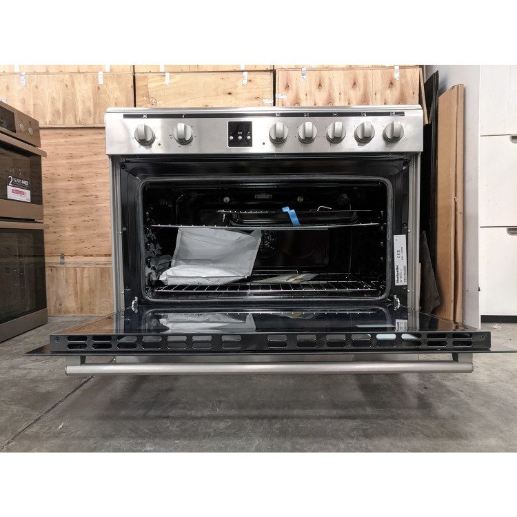 Refurbished Montpellier MR90CEMX 90cm Electric Range Cooker Stainless Steel
