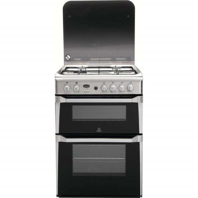 Indesit 60cm Gas Cooker Stainless Steel ID60G2X Appliances Direct