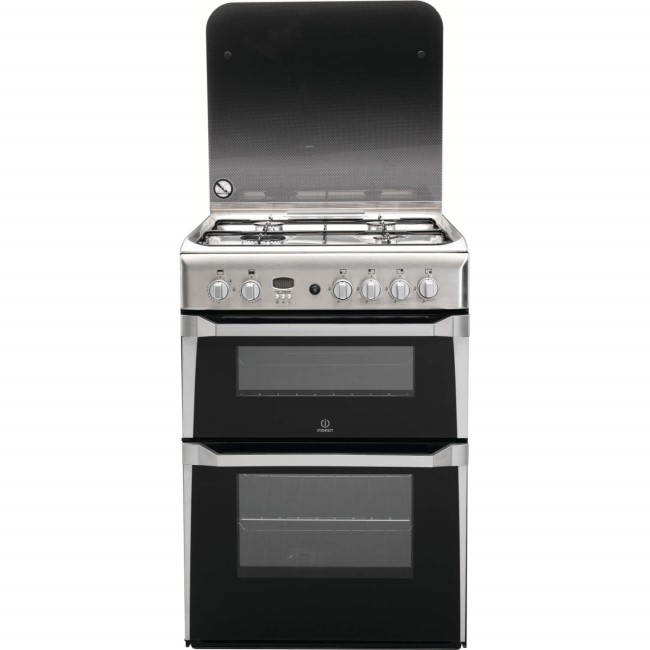 Indesit 60cm Gas Cooker - Stainless Steel