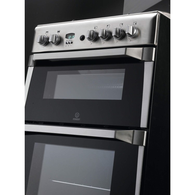 Indesit 60cm Gas Cooker - Stainless Steel