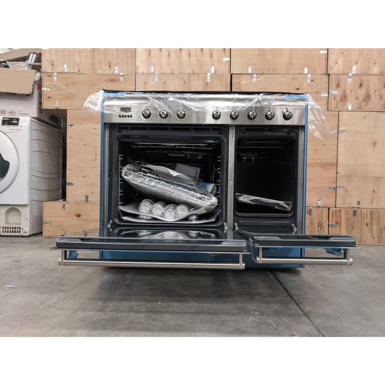 Refurbished Smeg Concert SUK92MX9-1 90cm Dual Fuel Double Oven Range Cooker Stainless Steel