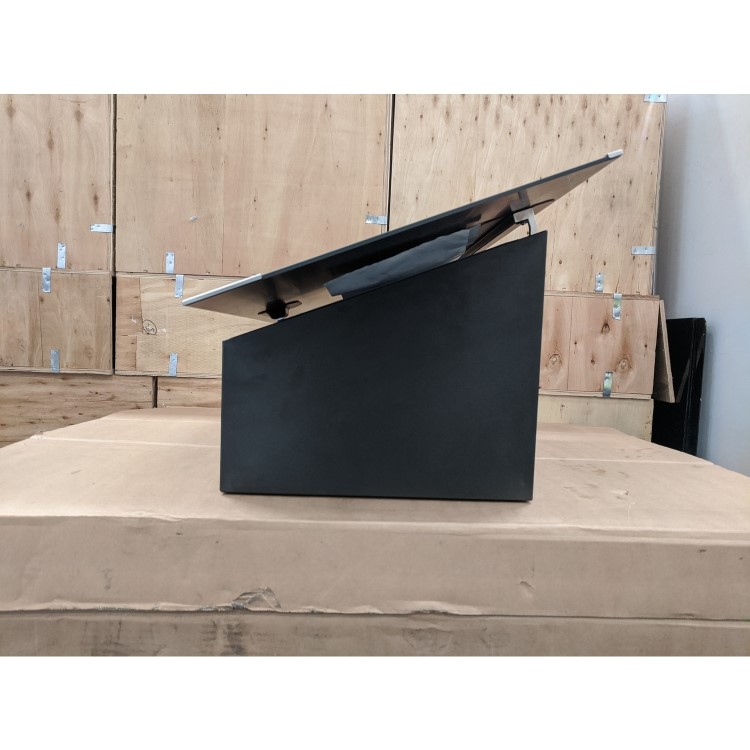 Refurbished Hotpoint PHVP66FLMK 60cm Angled Cooker Hood Black