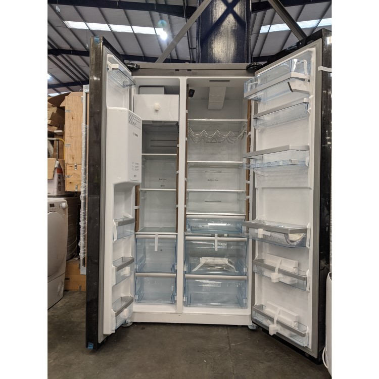 Refurbished Bosch Serie 8 KAD92HBFP 540 Litre American Fridge Freezer Black