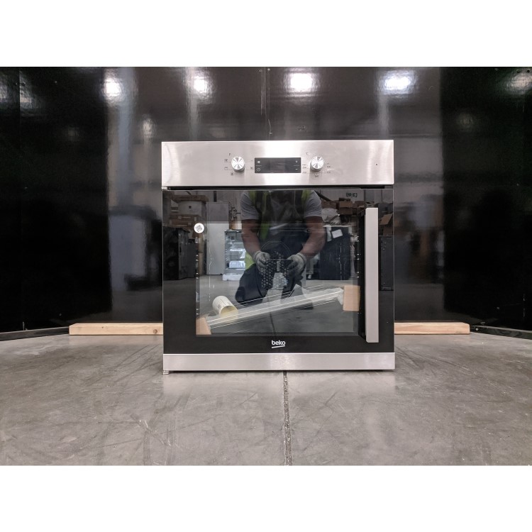 Refurbished Beko BIF22300XL 60cm Single Built In Electric Oven Stainless Steel