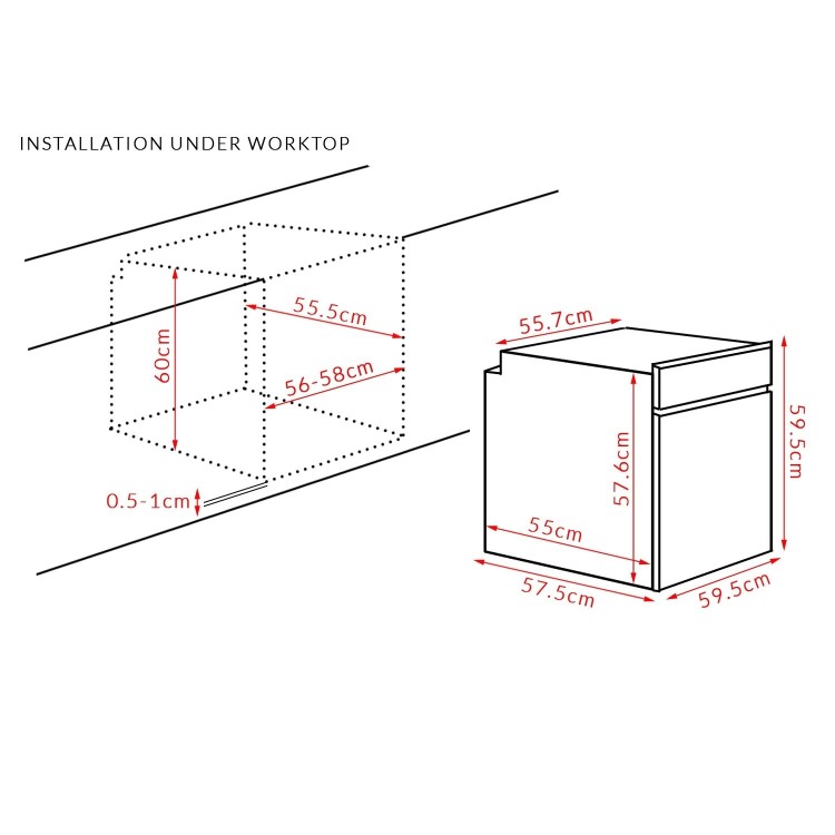 electriQ Plug In Fan Assisted Electric Single Oven - Stainless Steel