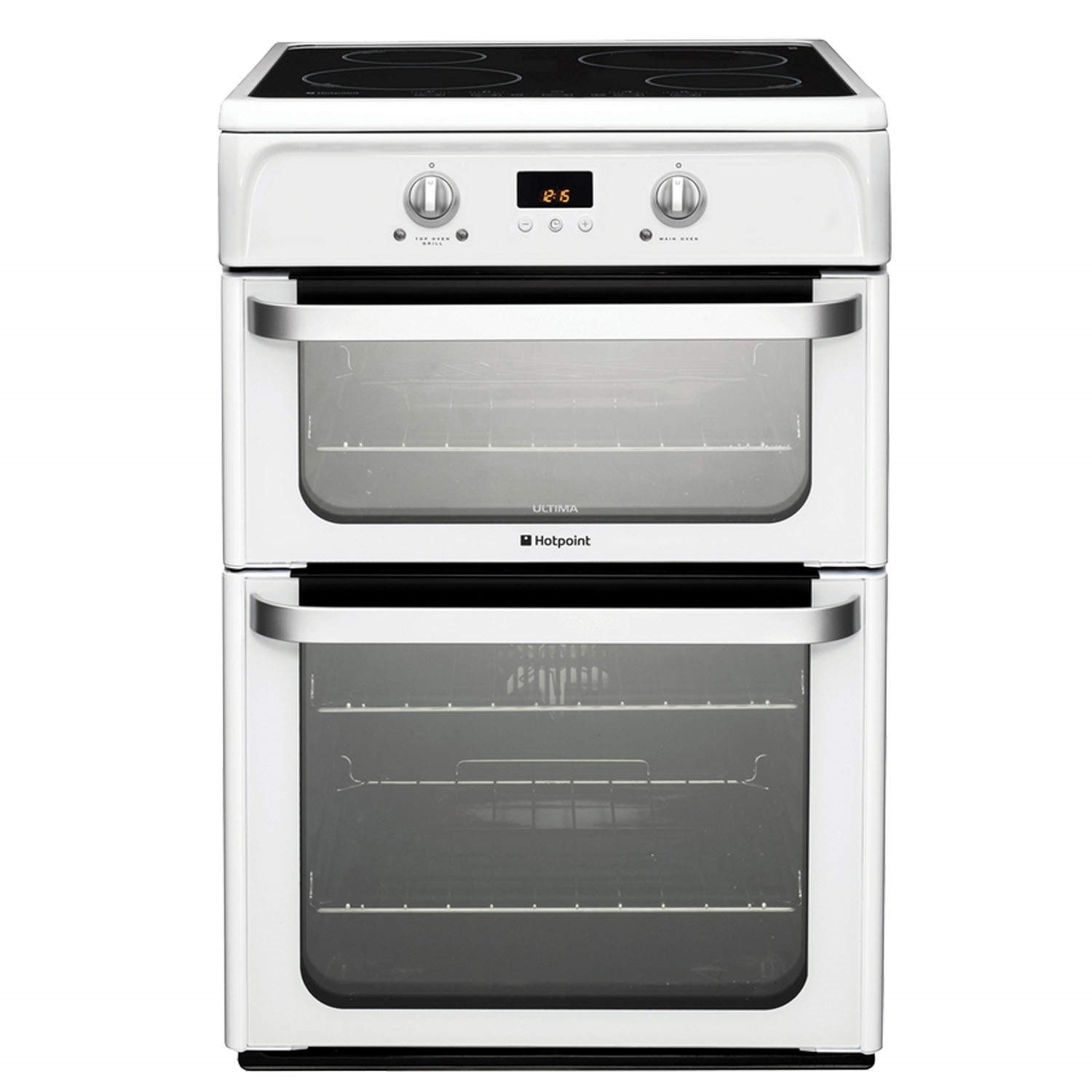 Hotpoint Ultima 60cm Double Oven Electric Cooker with Induction Hob