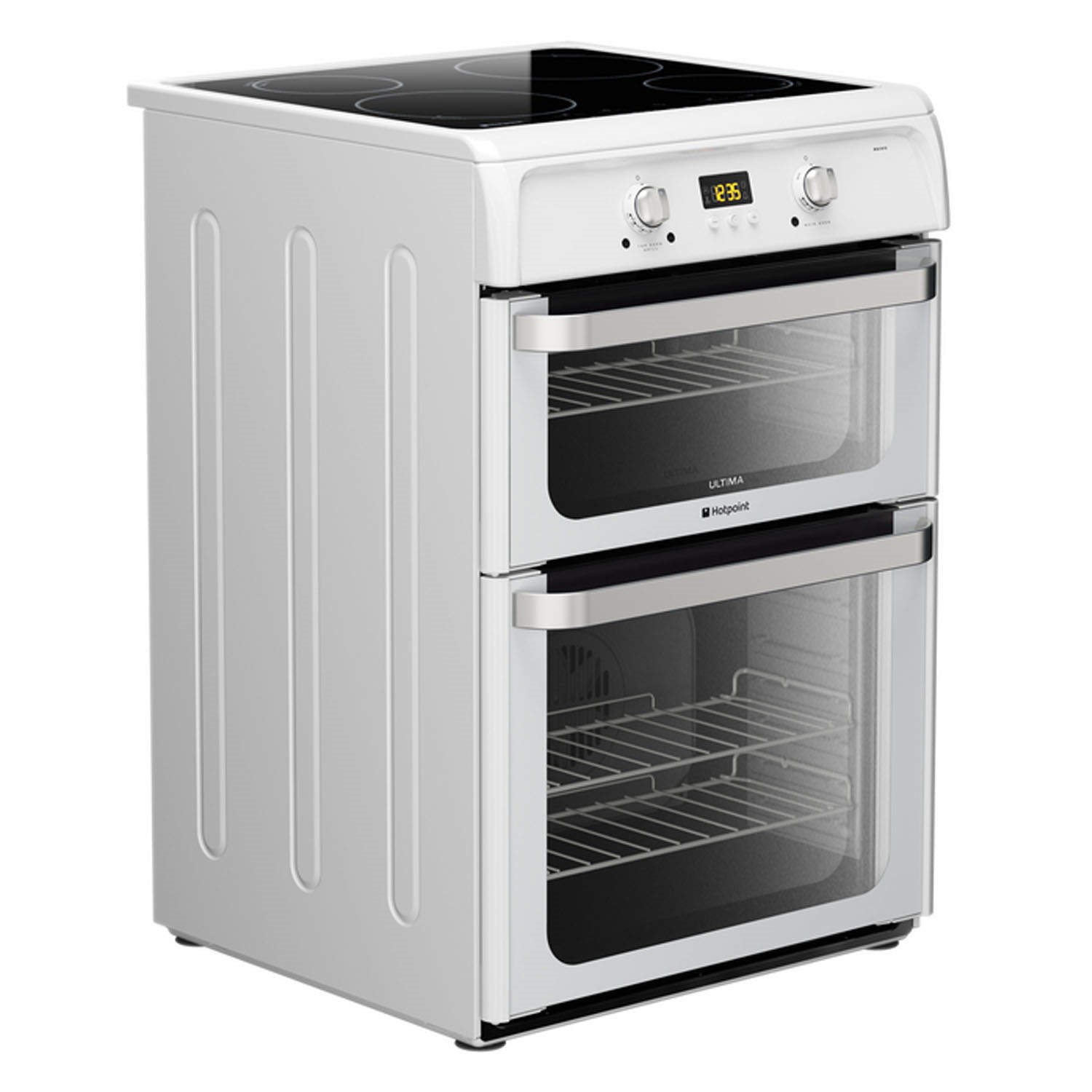Hotpoint Ultima 60cm Double Oven Electric Cooker with Induction Hob