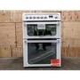 Refurbished Hotpoint Ultima HUE61PS 60cm Double Oven Electric Cooker with Ceramic Hob White