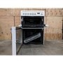 Refurbished Hotpoint Ultima HUE61PS 60cm Double Oven Electric Cooker with Ceramic Hob White