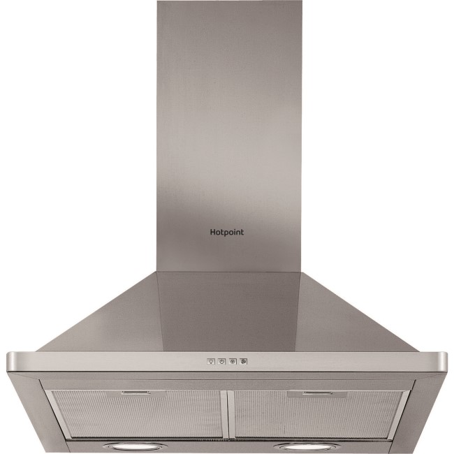 GRADE A2 - Hotpoint PHPN65FLMX 60cm Chimney Cooker Hood - Stainless Steel