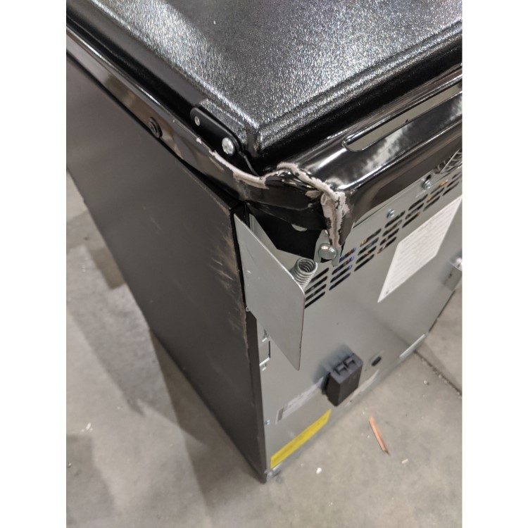 Refurbished Stoves Richmond 550E 55cm Double Oven Electric Cooker with Ceramic Hob and Lid Black