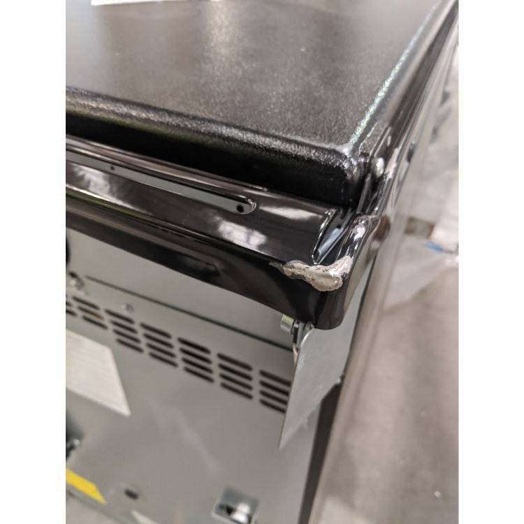 Refurbished Stoves Richmond 550E 55cm Double Oven Electric Cooker with Ceramic Hob and Lid Black