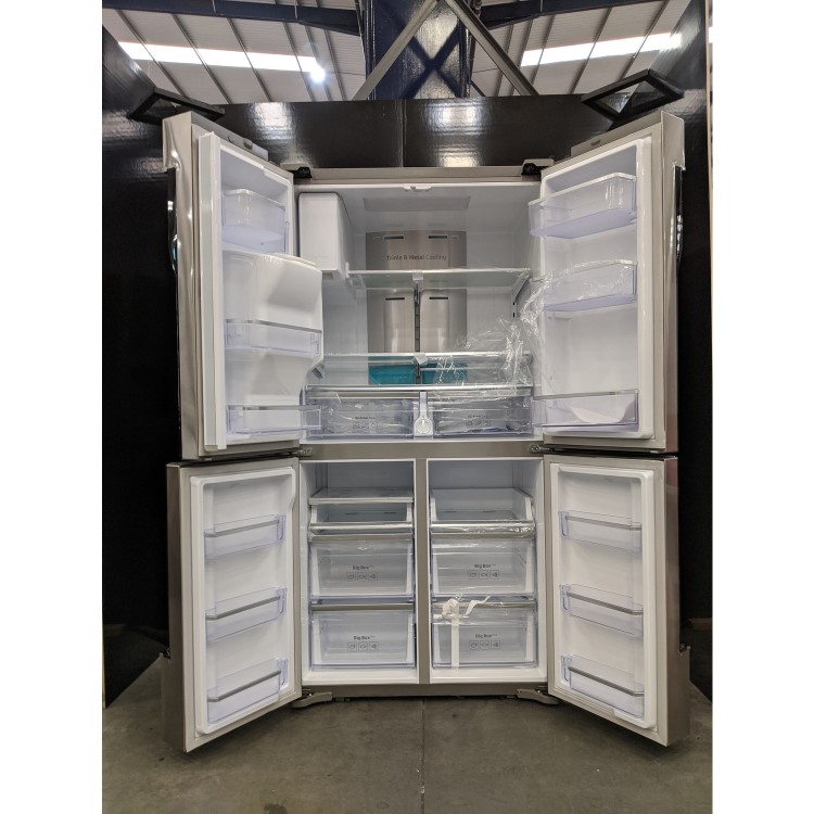 Refurbished Samsung RF56J9040SR Freestanding 482 Litre Frost Free American Fridge Freezer Stainless Steel
