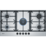 GRADE A2 - Neff T29DS69N0 90cm Five Burner Gas Hob Stainless Steel With Cast Iron Pan Stands