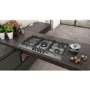 Refurbished Neff T29DS69N0 90cm 5 Burner Gas Hob With Cast Iron Pan Stands Stainless Steel