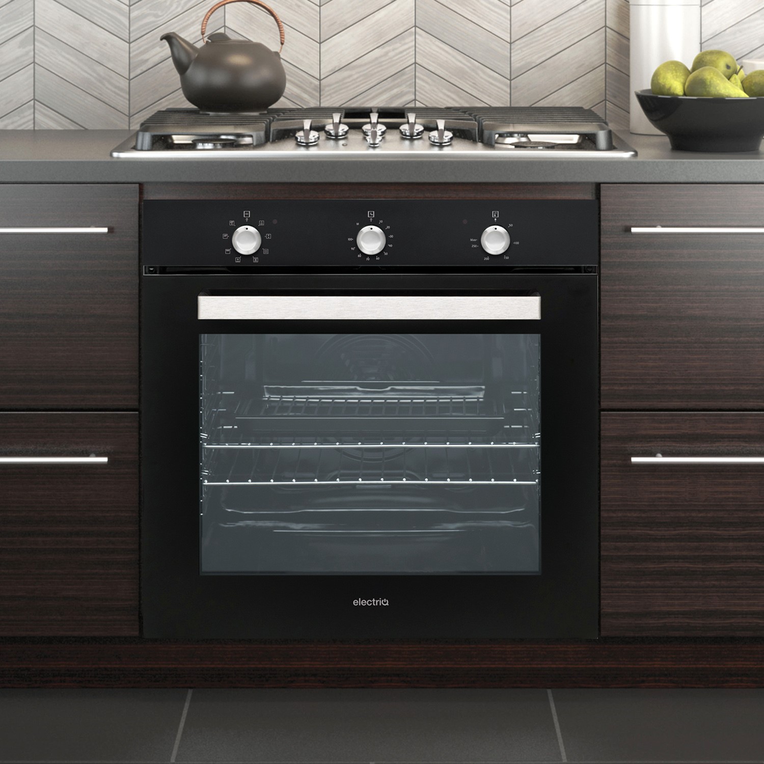 GRADE A2 electriQ Extra Large Capacity 73 Litre Built in Electric Fan