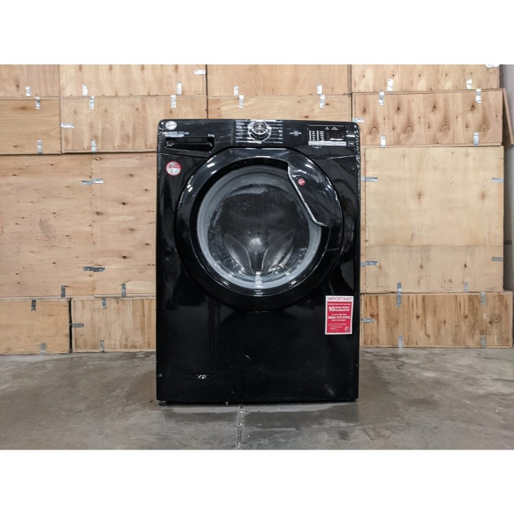 Refurbished Hoover H3W482DBBE-80 Freestanding 8KG 1400 Spin Washing Machine Black