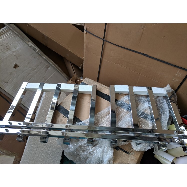 GRADE A2 - Chrome Heated Towel Rail Radiator 1245 x 500mm - Soho