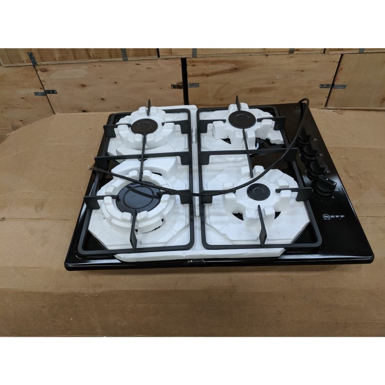 Refurbished Neff N30 T26BR46S0 58cm 4 Burner Gas Hob Black