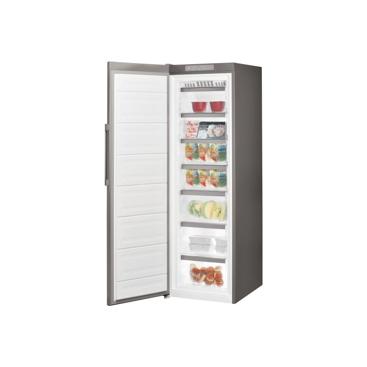 GRADE A2 - Whirlpool UW8F2CXB 157 Litre Freestanding Upright Freezer 188cm Tall Frost Free 60cm Wide - Stainless Steel