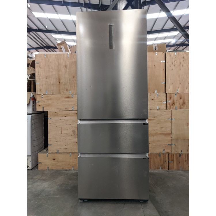 Refurbished Haier A3FE743CPJ Freestanding 431 Litre 60/40 Fridge Freezer Silver