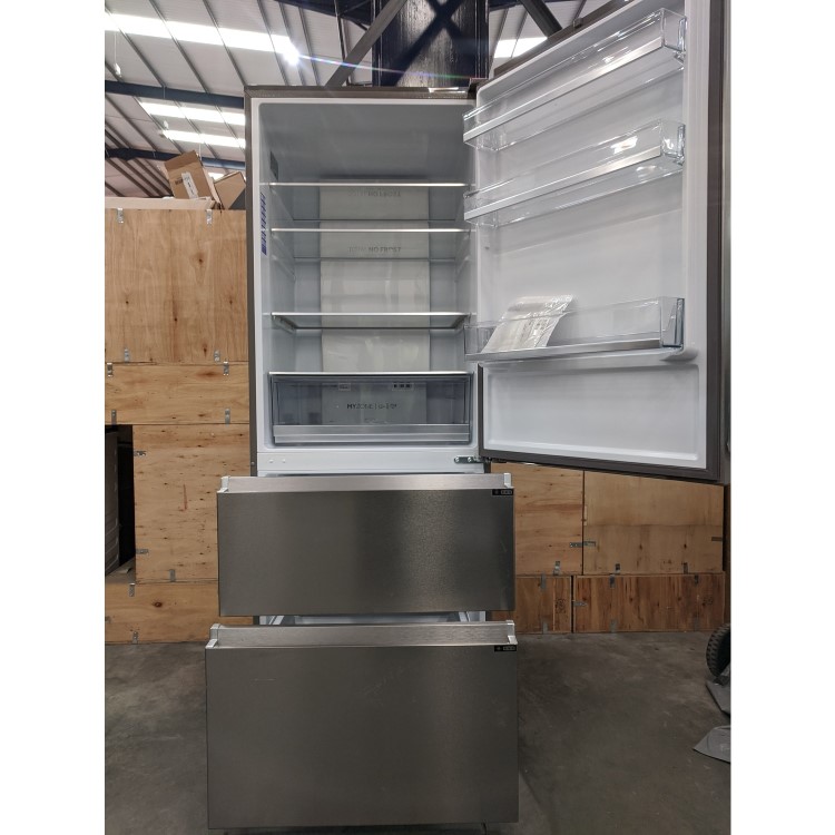 Refurbished Haier A3FE743CPJ Freestanding 431 Litre 60/40 Fridge Freezer Silver