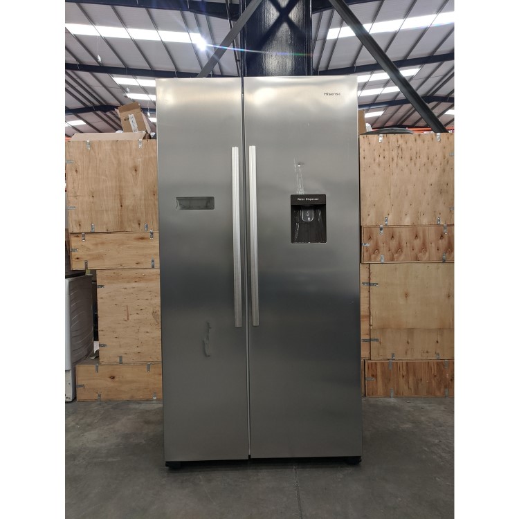 Refurbished Hisense RS741N4WC11 562 Litre American Fridge Freezer Stainless Steel Look