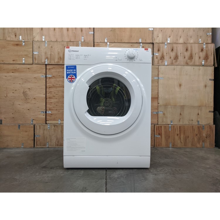 Refurbished Indesit I1D80WUK Freestanding Vented 8KG Tumble Dryer White