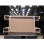 GRADE A3 - White and Beige Concrete Effect Wall Mounted Alexa Electric Fireplace - Amberglo