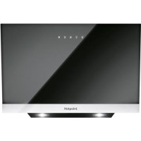 Hotpoint PHVP87FLTK 80cm Angled Cooker Hood in Black