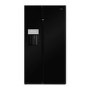 Refurbished Beko ASGN542B Freestanding 344 Litre 50/50 Frost Free American Fridge Freezer Black