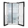 Refurbished Beko ASGN542B Freestanding 344 Litre 50/50 Frost Free American Fridge Freezer Black