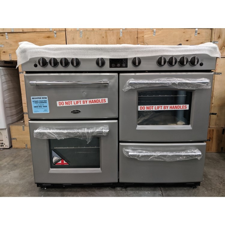 Refurbished Belling Farmhouse 110G 110cm Gas Range Cooker Silver