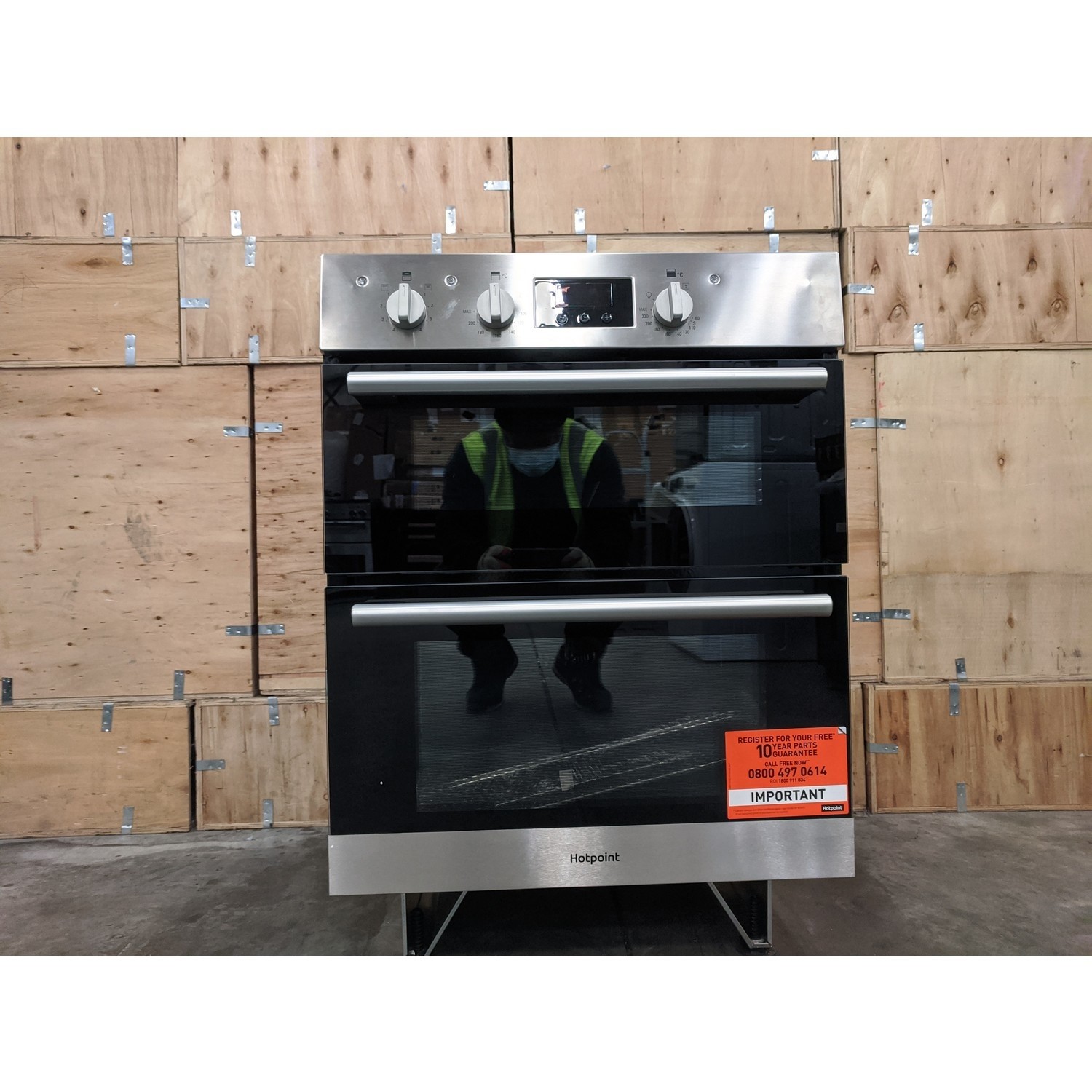 Refurbished Hotpoint Luce DU2540IX 60cm Double Built Under Electric