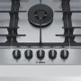 Bosch Series 6 90cm 5 Burner Gas Hob - Stainless Steel