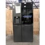 Refurbished LG InstaView ThinQ GSXV90MCAE 635 Litre American Fridge Freezer With Plumbed Ice And Water Dispenser Black