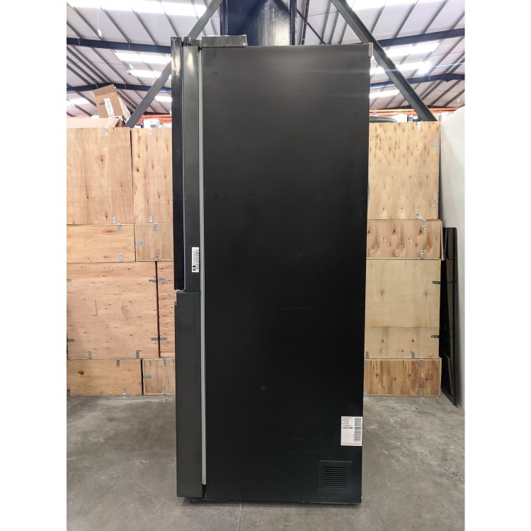 Refurbished LG InstaView ThinQ GSXV90MCAE 635 Litre American Fridge Freezer With Plumbed Ice And Water Dispenser Black