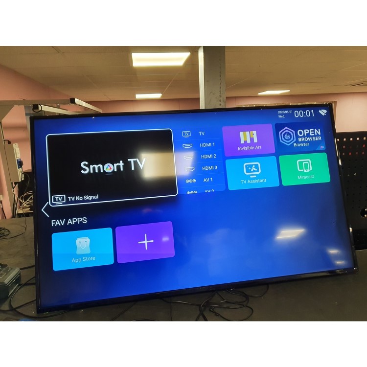 Refurbished electriQ 65" 4K Ultra HD with HDR LED Freeview HD Android Smart TV