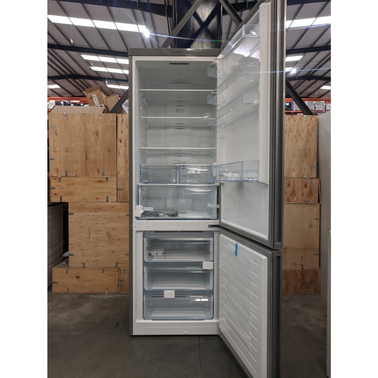 Refurbished Bosch KGN49XLEA Freestanding 435 Litre 70/30 Fridge Freezer Stainless Steel