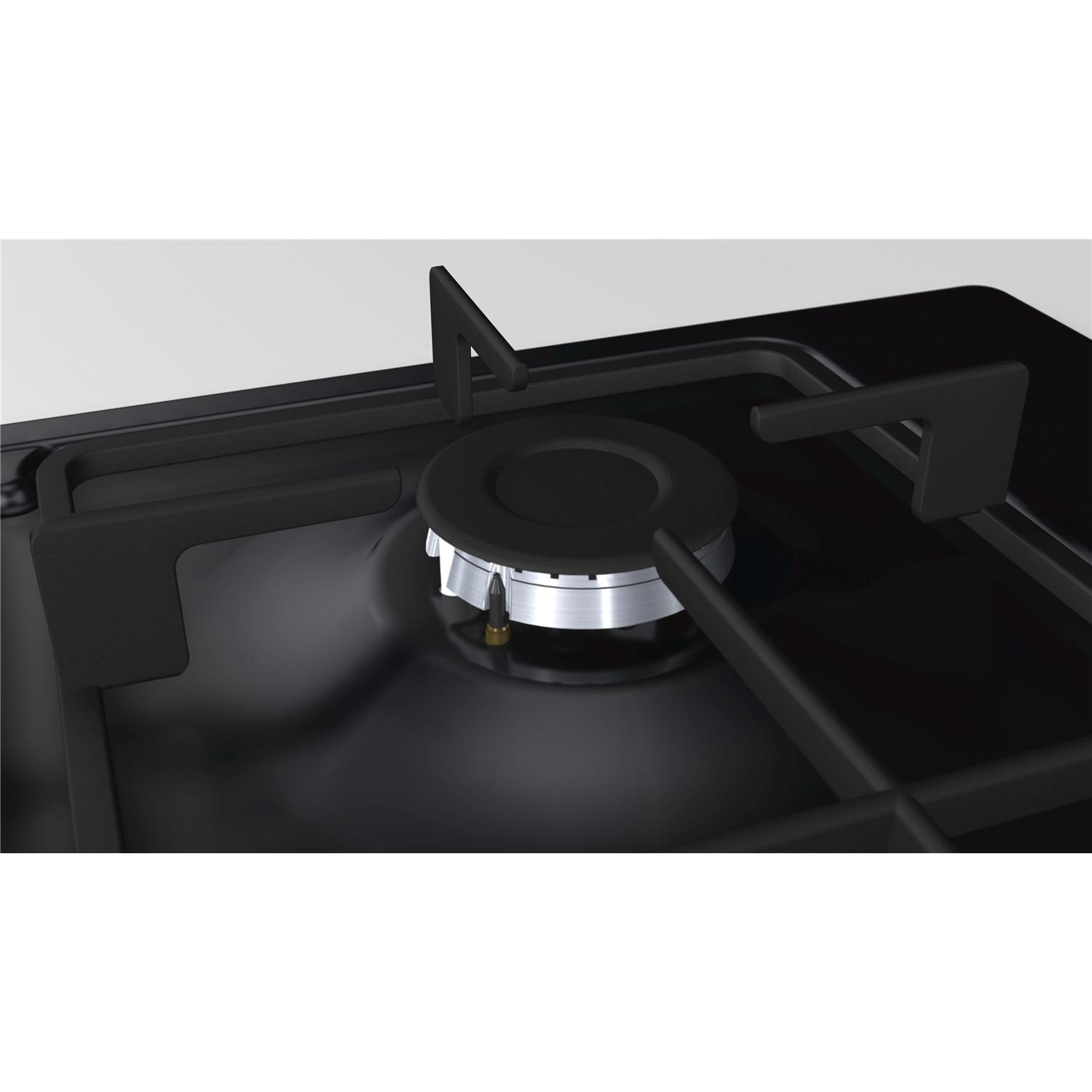 Bosch Serie 2 58cm 4 Burner Gas Hob Black PBP6B6B60 Appliances Direct