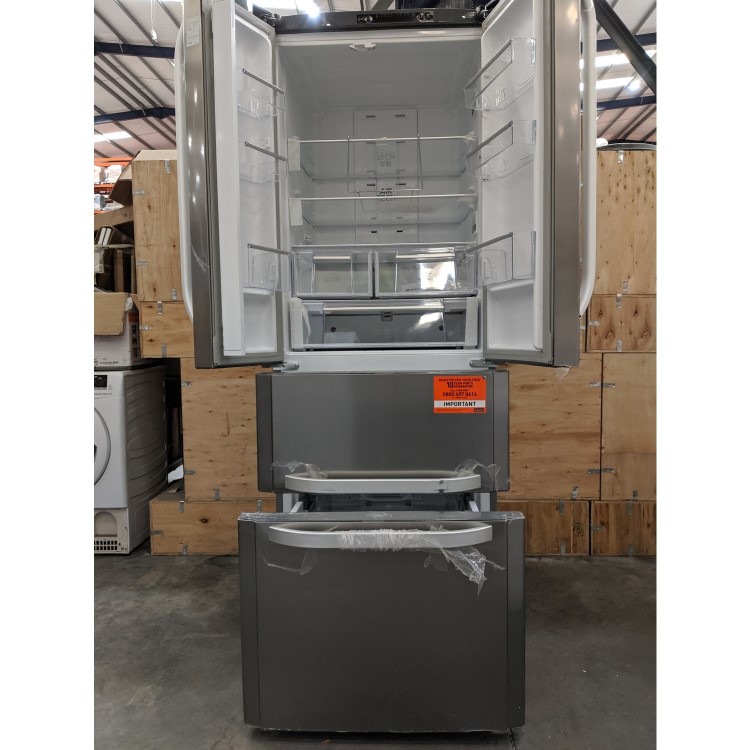 Refurbished Hotpoint FFU4DX1 Freestanding 399 Litre 60/40 Fridge Freezer Inox